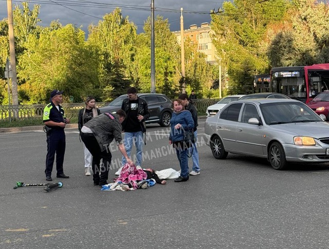 Пожилая автоледи на «Ладе» сбила ребенка на самокате в Казани