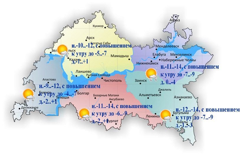 Прогноз погоды в татарстане на 3