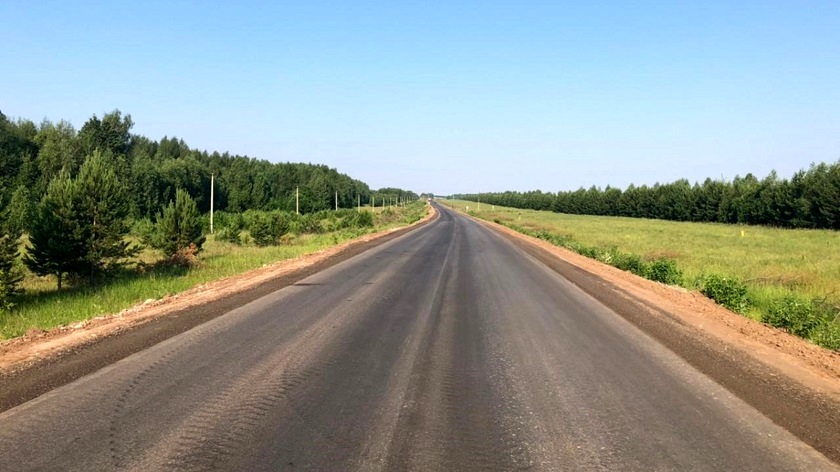 По нацпроекту в Агрызском районе РТ отремонтировали более 3 км региональной дороги