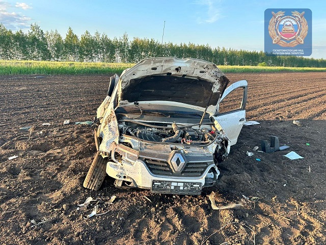 Нетрезвый водитель погиб после опрокидывания на Renault в кювет в Татарстане