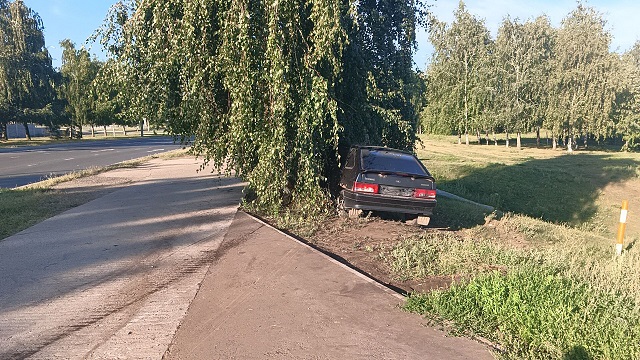 Влетел в березу: 17-летний выпивший житель Набережных Челнов повредил отцовскую машину 