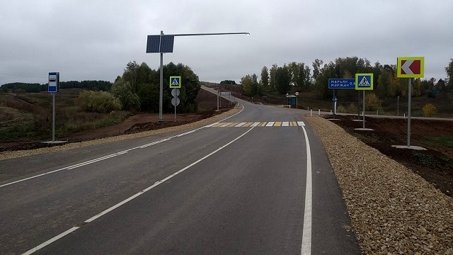 В Татарстане по нацпроекту отремонтировали участок автодороги Большая Атня – Чепчуги