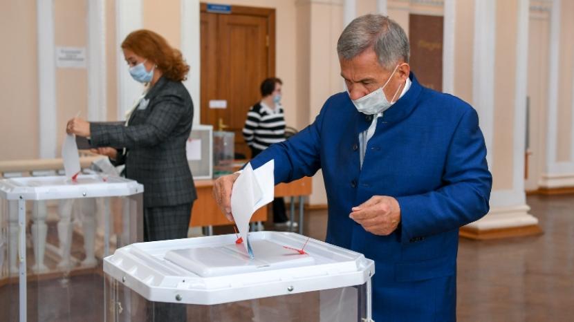 Рустам Минниханов набрал 83,3% голосов на выборах президента Татарстана
