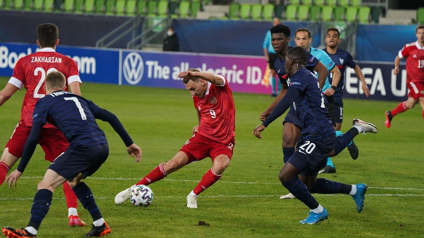 Франция победила Россию на молодежном чемпионате Европы по футболу