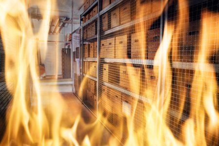 В Нижнекамске произошел пожар на складе с деревянными поддонами