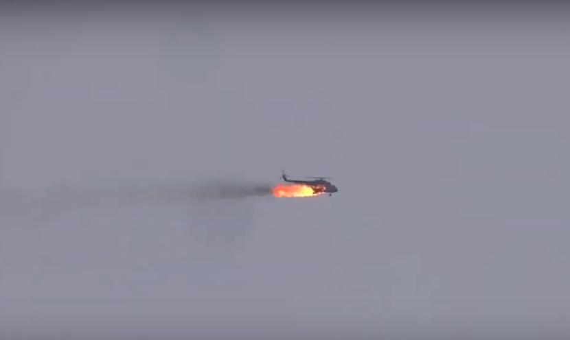 СМИ сообщили о новом вертолете ВС Сирии сбитом боевиками 