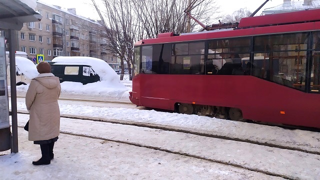 В Казани из-за излома рельса приостановили движение трамвая №5а