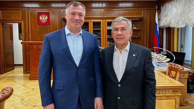 Минниханов обсудил с Хуснуллиным реализацию национальных проектов в Татарстане