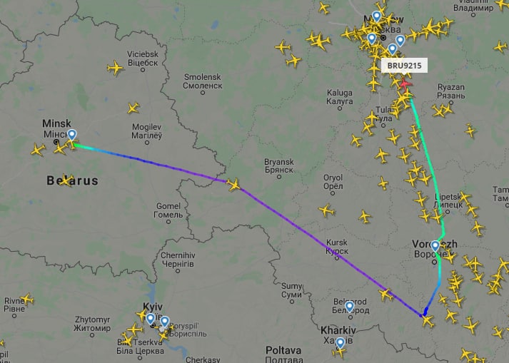 Летевший из Минска в Анталью лайнер Belavia подал сигнал бедствия