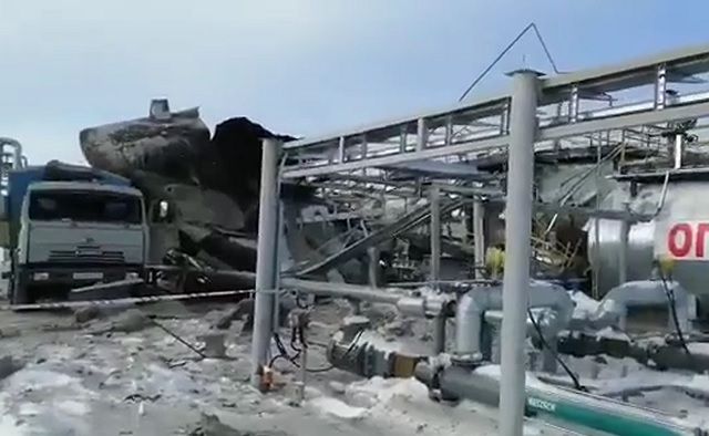 Опубликовано видео с места взрыва на нефтяном предприятии в Татарстане