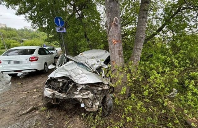 22-летний водитель «Лады» погиб в ДТП с деревом в Зеленодольске