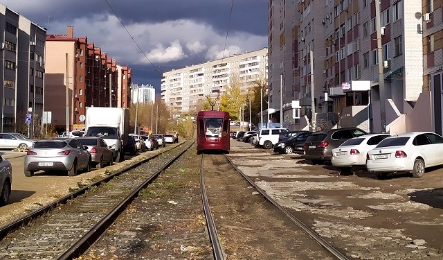 Двухпутное движение трамваев восстанавливают в Кировском районе Казани