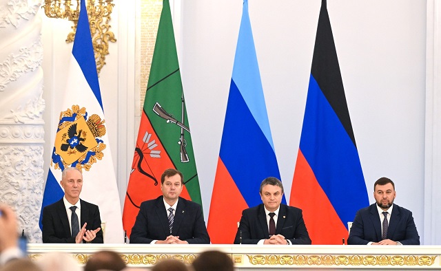 Владимир Путин назначил врио глав четырех новых регионов России