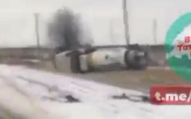 В сети появилось ВИДЕО провала бетономешалки под землю в Воронеже