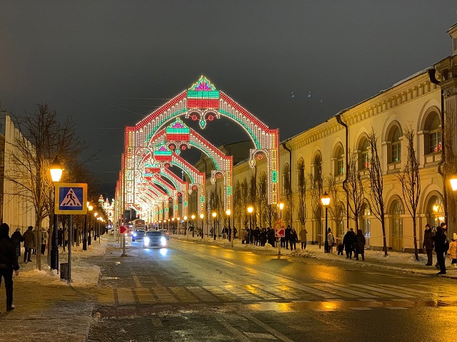 Демонтаж новогодней иллюминации в Казани начнут с 20 января