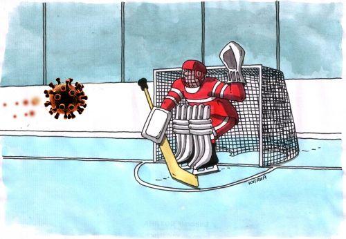 Юмористический журнал «Чаян» опубликовал карикатуру о приостановке плей-офф КХЛ