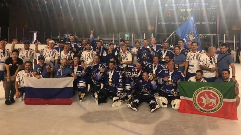 Татарстанское «Динамо-МЧС» - чемпион мира по хоккею на Всемирных играх полицейских и пожарных