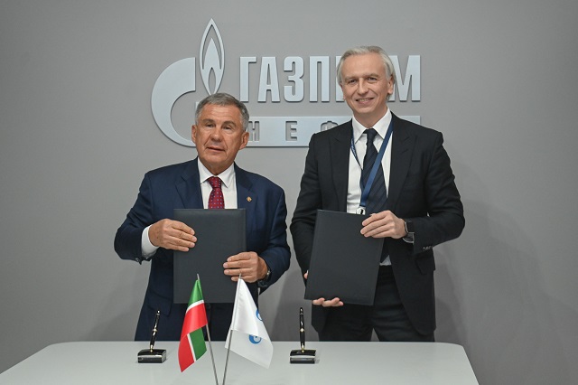 Минниханов подписал соглашение о сотрудничестве между Татарстаном и ПАО «Газпром нефть»
