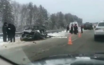 В страшной аварии на границе Татарстана и Марий Эл погиб человек (ВИДЕО)