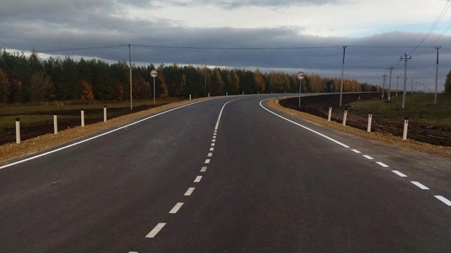 В Татарстане по нацпроекту отремонтировали участок автодороги Куркачи - Верхняя Ия