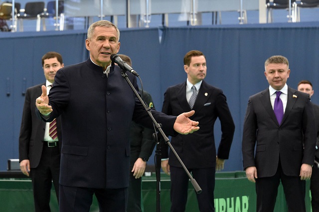 Минниханов принял участие в открытии Всероссийских соревнований по настольному теннису