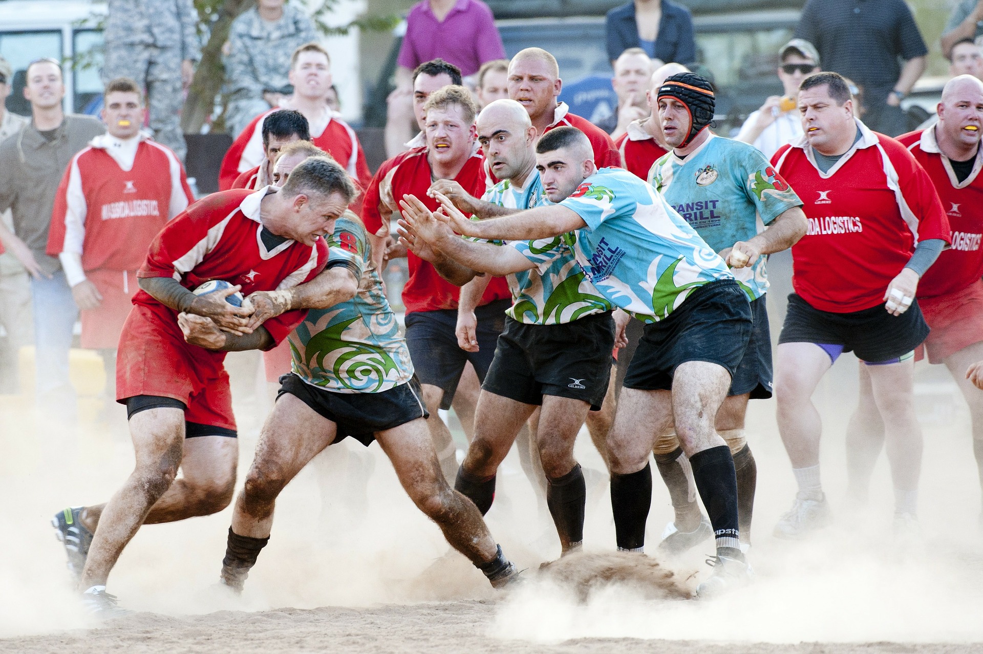 Man playing Rugby