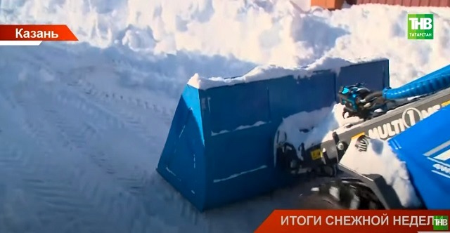 Почти миллион тонн снега с начала календарной зимы вывезли коммунальщики Казани