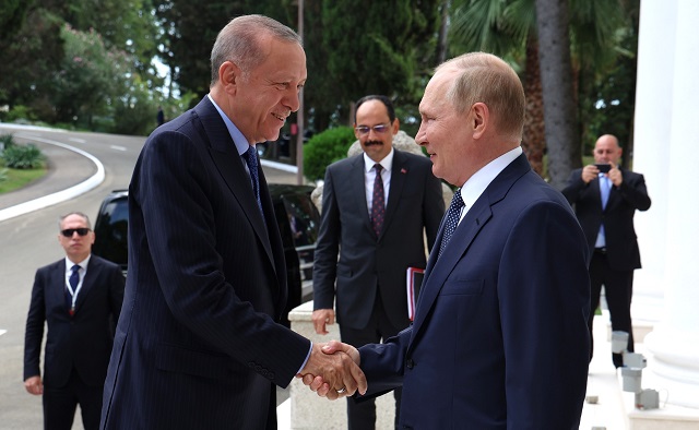 Путин и президент Турции договорились о частичной оплате газа в рублях