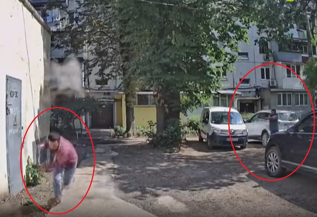 Камера наблюдения запечатлела момент заказного убийства в Одессе 
