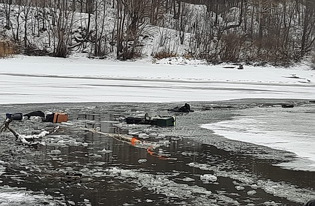 В Татарстане погиб провалившийся под лед Камы рыбак