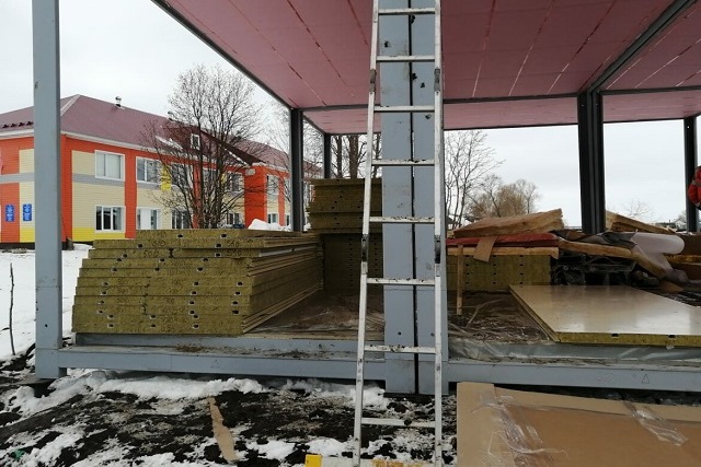 В Татарстане в селе Алан начали строить фельдшерско-акушерский пункт по нацпроекту