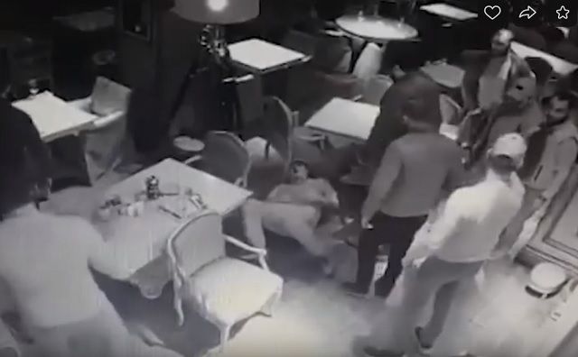 Mash опубликовал видео избиения главы Bitcoin Russia в одном из ресторанов Москвы