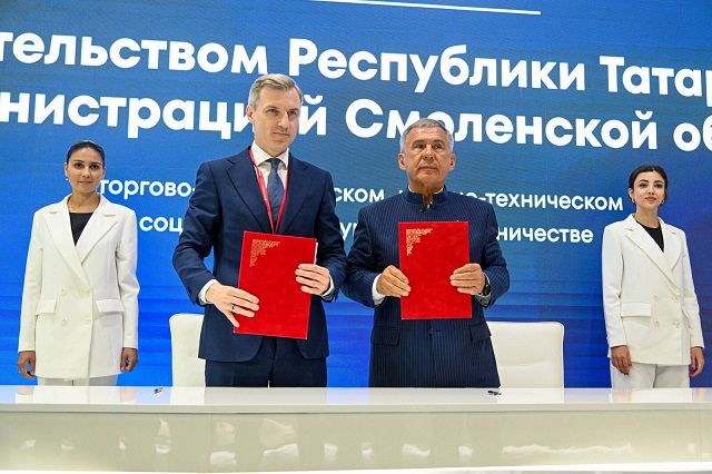 Соглашение о сотрудничестве между Татарстаном и Смоленской областью подписал Раис РТ