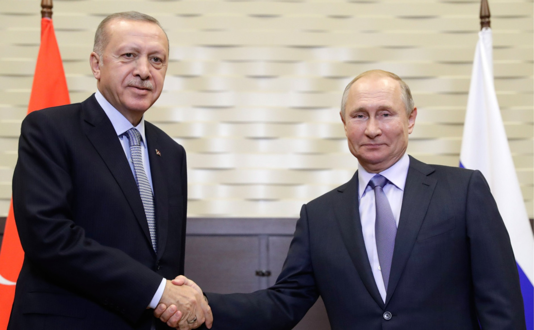 Путин проведет в Сочи переговоры с Эрдоганом