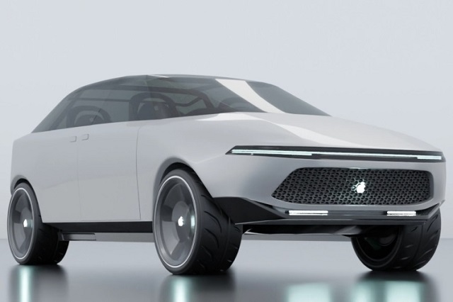 Дизайнеры представили 3D–модель электромобиля Apple Car на основе патентов компании