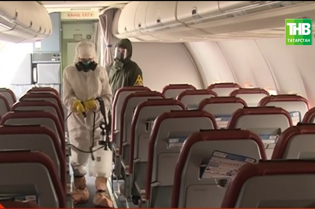 В аэропорту Казани прошли учения по ликвидации бактериологической угрозы – видео