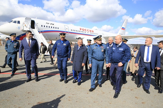 Минниханов и Куренков ознакомились с производством самолета Ту-214 в Казани