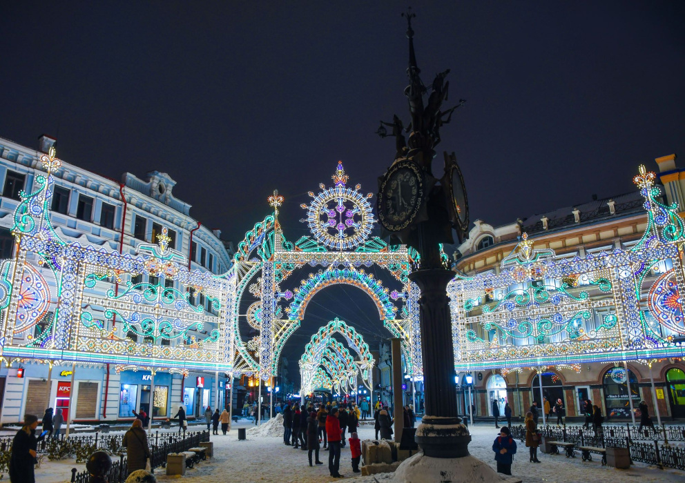 В Казани две улицы для фото оказались самыми популярными в новогодние праздники