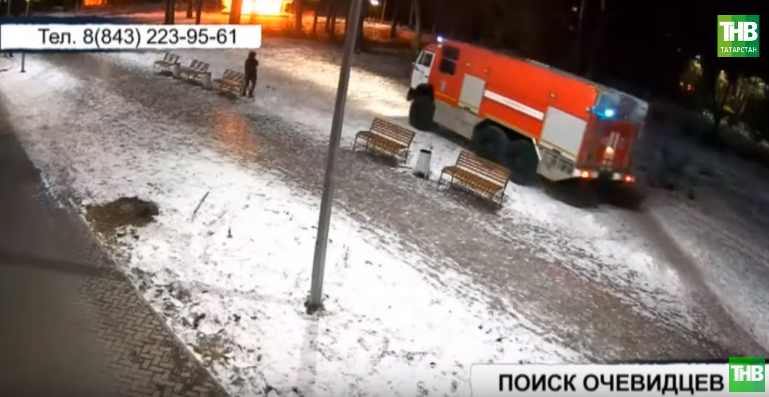 В Казани ищут поджигателей беседки в Дербышах (ВИДЕО)