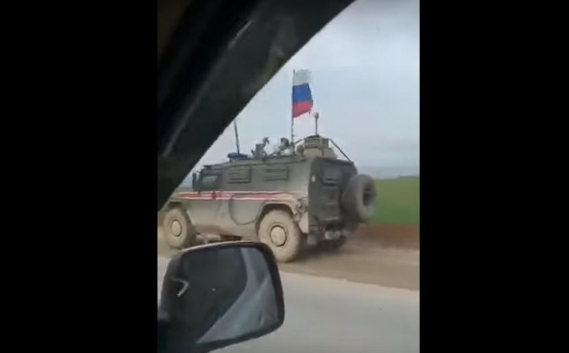 В Сирии сняли на видео аварию, спровоцированную гонкой военных США и России