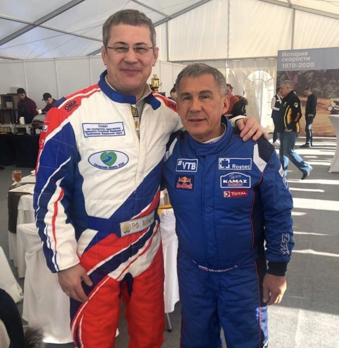 Хабиров и Минниханов встретились на гонках в Тольятти 
