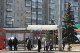 На одной из казанских автобусных остановок