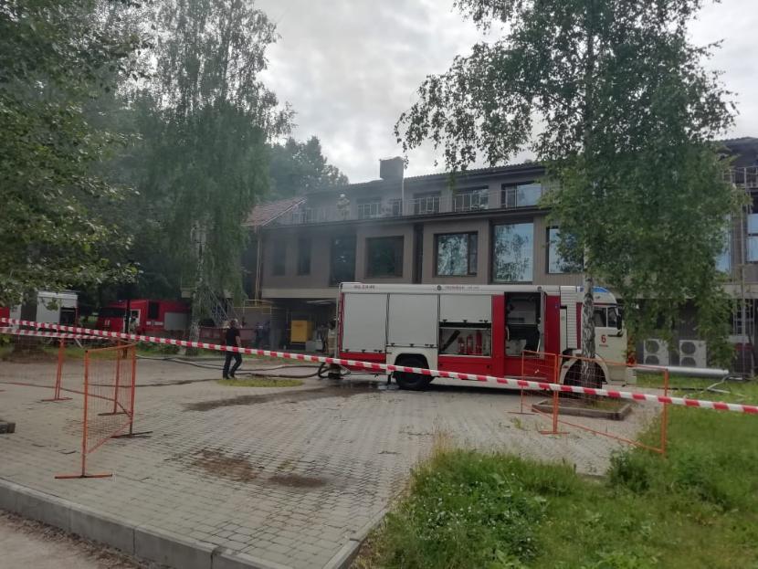 В парке Горького в Казани вспыхнул ресторан