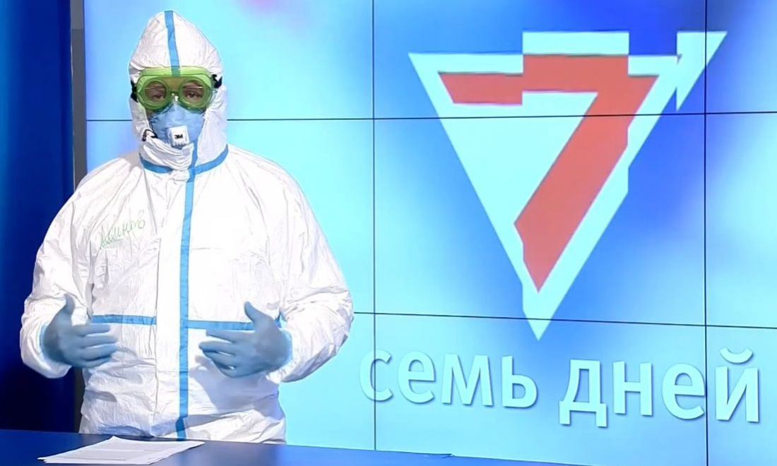 Ильшат Аминов провел эфир ТНВ в защитном костюме – видео