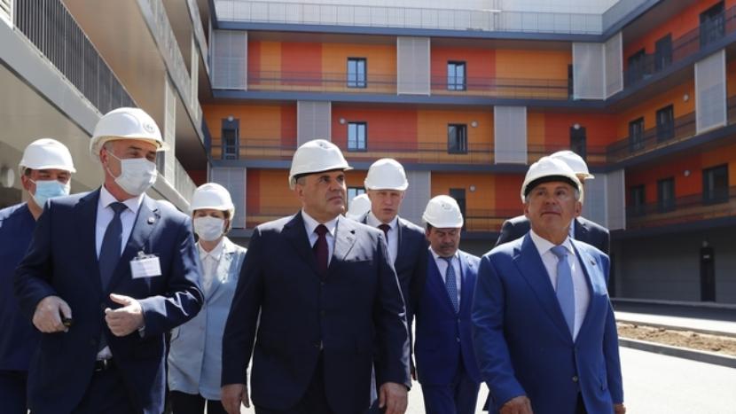 Мишустин поблагодарил строителей нового корпуса инфекционной больницы в Казани