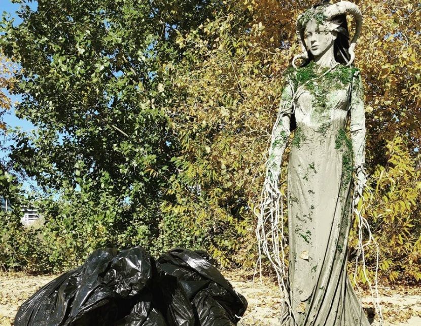 Установленную у парка Кырлай в Казани статую дриады украли неизвестные
