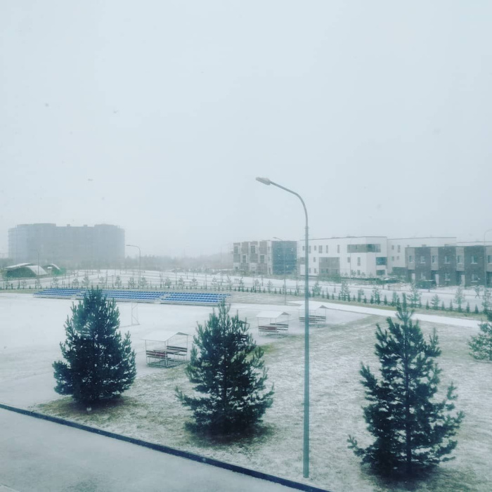 В Татарстане Иннополис засыпало снегом