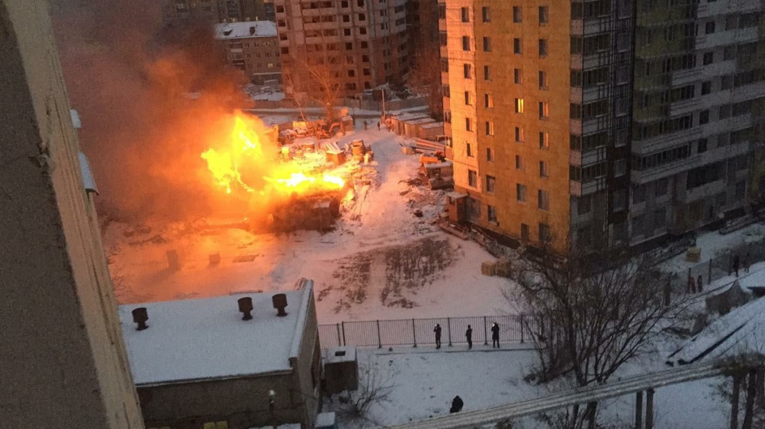 В центре Казани сгорел частный дом