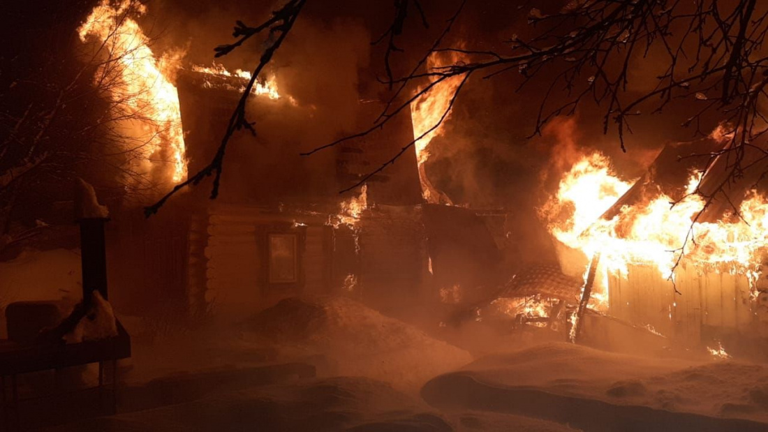 В Татарстане мужчина сгорел в собственном доме