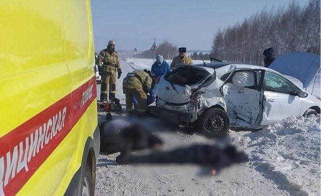 Четыре человека погибли в лобовом столкновении двух машин в Татарстане – видео